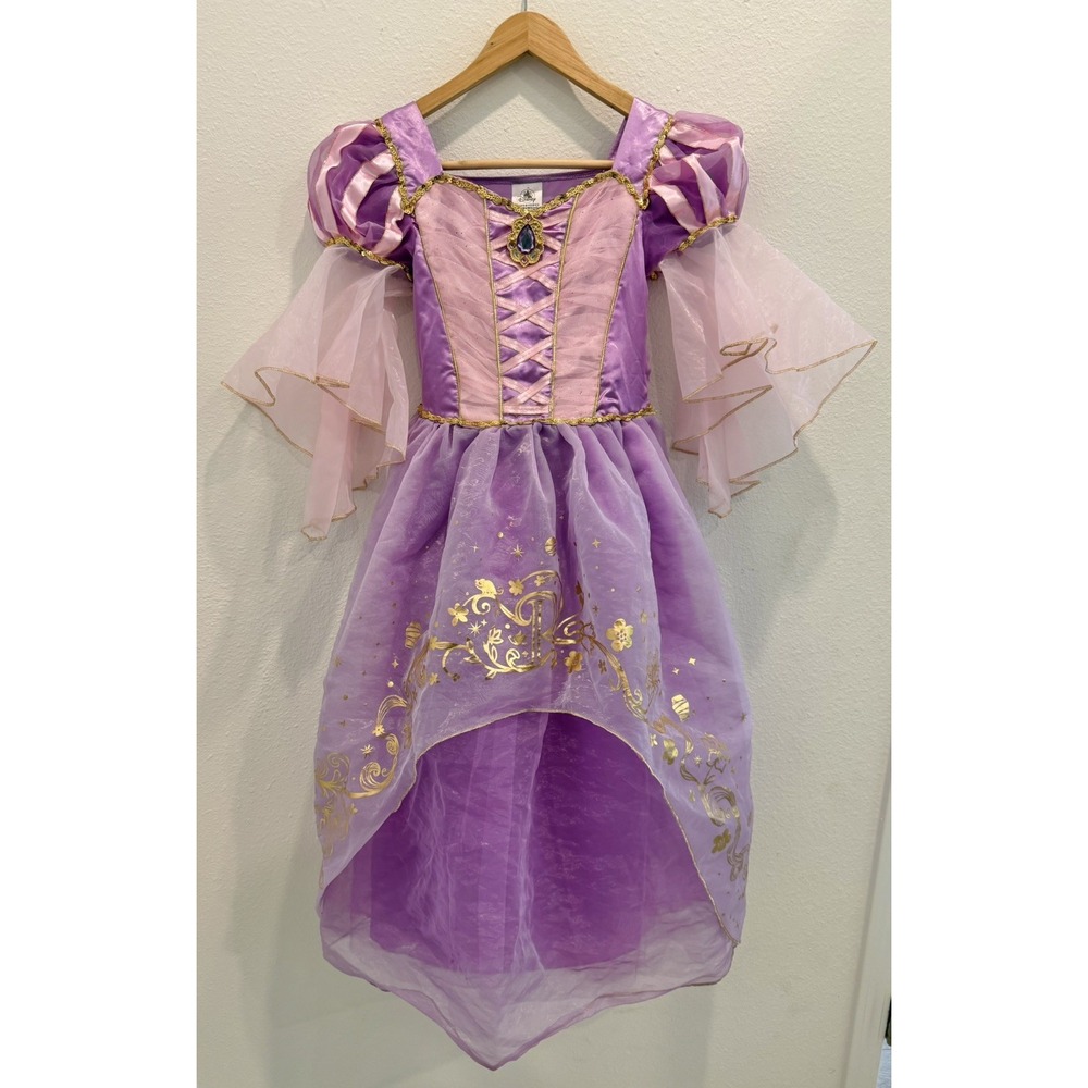 DISNEY STORE Rapunzel Gown‎ Girls Size 9/10 PLAY COSTUME